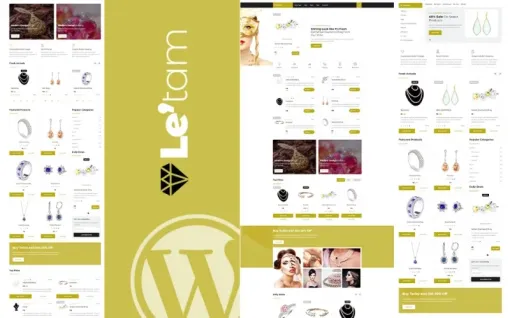 Le’tam | Jewelry Shop WordPress Theme 1.0.0 GPL Theme