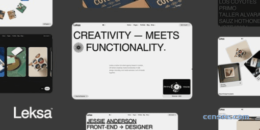 Leksa – Creative Portfolio Showcase Theme 1.0.0 GPL Theme