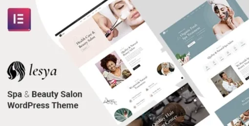 Lesya Beauty Salon Spa WordPress Theme 1.2.0 GPL Theme