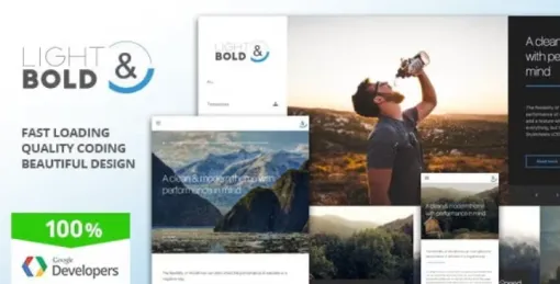 Light Bold Speed-Focused WordPress Theme | Corporate 1.2.4 GPL Theme