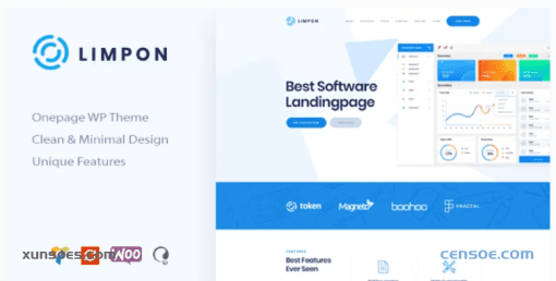 Limpon Software App Landing WordPress Theme 1.1.3 GPL Theme