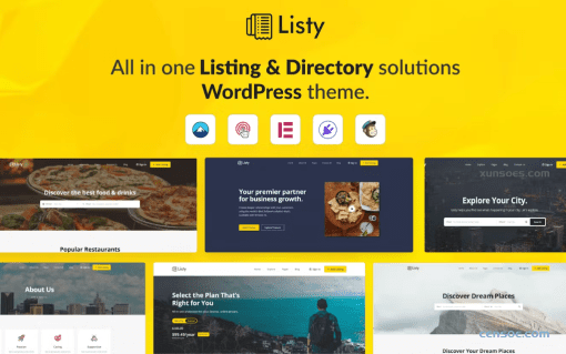 Listy Listing Directory WordPress Theme 1.1.0 GPL Theme