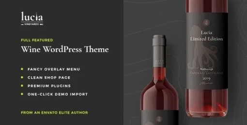 Lucia Wine WordPress Theme 1.3 GPL Theme