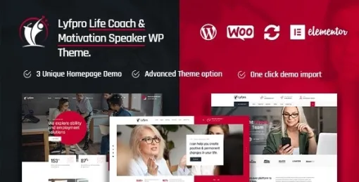 Lyfpro Life Coach WordPress Theme 1.3 GPL Theme