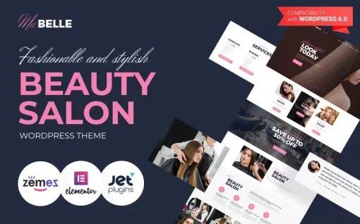 MaBelle Beauty Salon WordPress Theme 1.0.1 GPL Theme