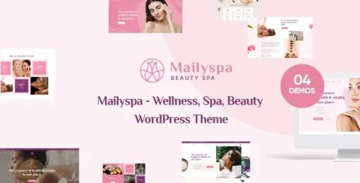 Mailyspa Beauty Wellness WordPress Theme 1.1.0 GPL Theme