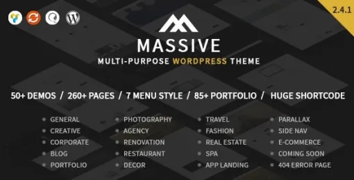 Massive Responsive Multi-Purpose HTML5 Template 2.4.1 GPL Theme