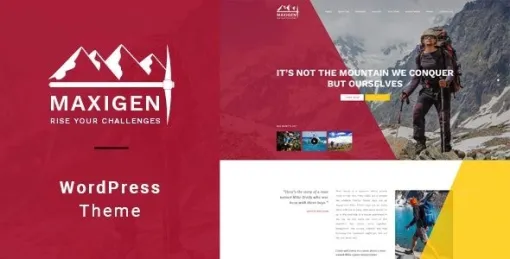 Maxigen Hiking Outdoor WordPress Theme 1.2.4 GPL Theme