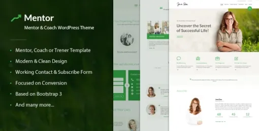 Mentor – Personal Development Coach WordPress Theme 2.3.2 GPL Theme