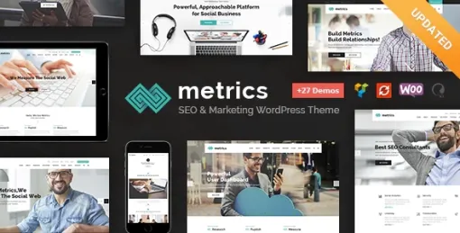 Metrics SEO, Digital Marketing, Social Media WordPress Theme 2.3 GPL Theme