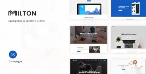 Milton | Multipurpose Creative WordPress Theme 1.2.1 GPL Theme