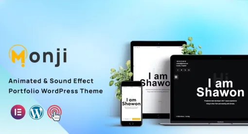 Monji – Personal Portfolio WordPress Theme 1.0 GPL Theme