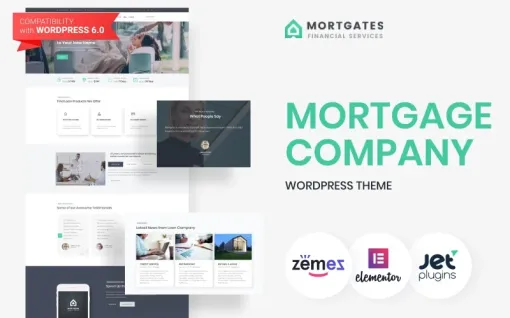 Mortgates Financial Services WordPress Theme 1.0.1 GPL Theme