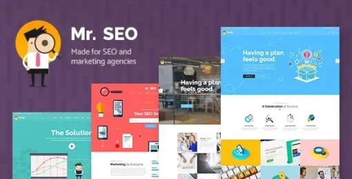 Mr. SEO Social Media Marketing Agency Theme 2.0 GPL Theme