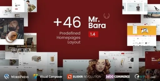 Mr.Bara Responsive Multi-Purpose eCommerce WordPress Theme 1.9.7 GPL Theme