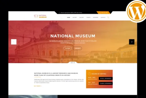 Museum Responsive WordPress Theme 3.0 GPL Theme