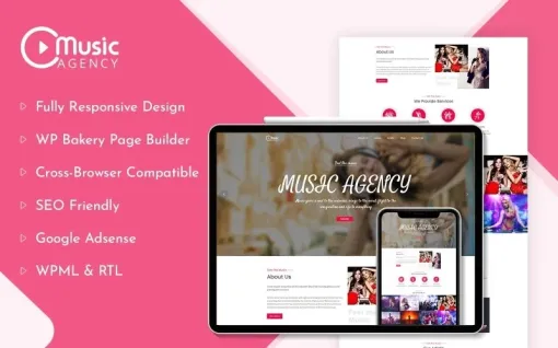 Music Agency WordPress Theme 1.0.0 GPL Theme