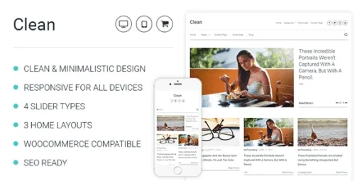 MyThemeShop Clean 1.1.11 GPL Theme