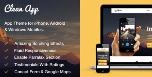 MyThemeShop CleanApp WordPress Theme 1.1.7 GPL Theme