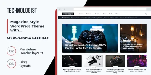 MyThemeShop Technologist WordPress Theme 1.0.0 GPL Theme