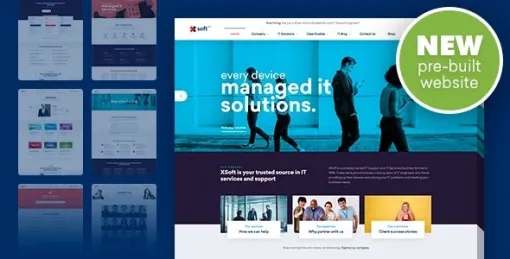 Nanosoft – WP Theme for IT Solutions and Services Company 1.2.7 GPL Theme