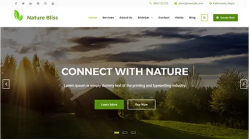 Nature Bliss Pro 2.1.2 GPL Theme
