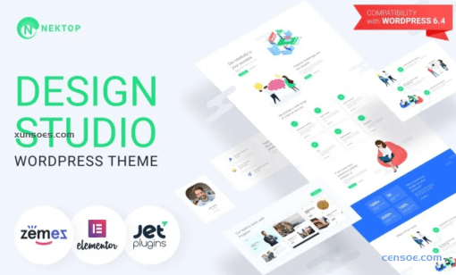 Nektop Design Studio Multipurpose Creative WordPress Elementor Theme WordPress Theme 1.0.1 GPL Theme