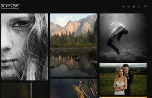 Niftyfifty – Photography WordPress Theme 1.2.1 GPL Theme