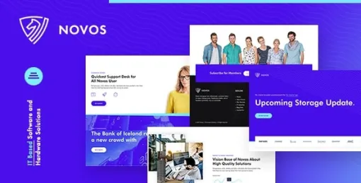 Novos | IT Company Digital Solutions WordPress Theme 1.0.0 GPL Theme