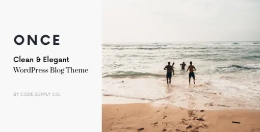 Once Clean Elegant WordPress Blog Theme 1.2.3 GPL Theme