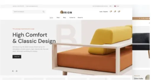 Orion eCommerce theme for furniture, handmade and decor 1.3.1 GPL Theme