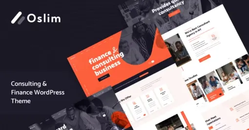 Oslim – Consulting Finance WordPress Theme 1.0 GPL Theme