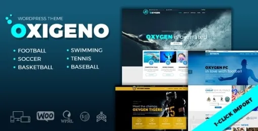 Oxigeno – Sports Club Team 1.3.9 GPL Theme