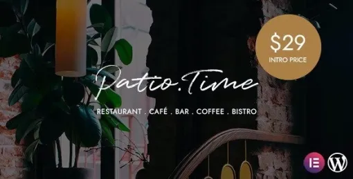 PatioTime Restaurant WordPress Theme 1.3.0 GPL Theme