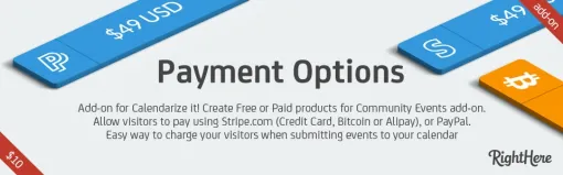 Payment Options for Calendarize it! (Legacy) 2.0.3.79957 GPL Plugins