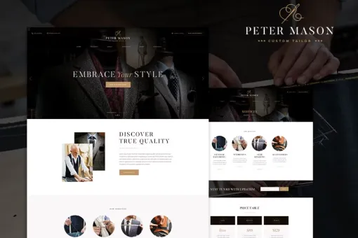 Peter Mason 1.2.3 GPL Theme