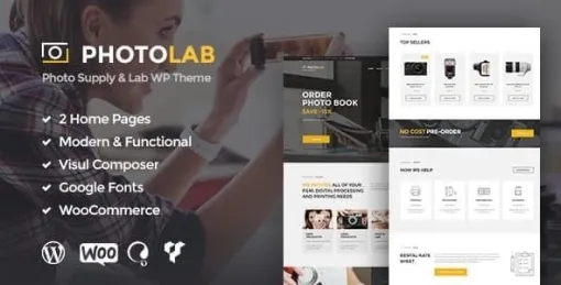 PhotoLab | A Trendy Picture Company Stock Image Supply Store WordPress Theme 1.7 GPL Theme