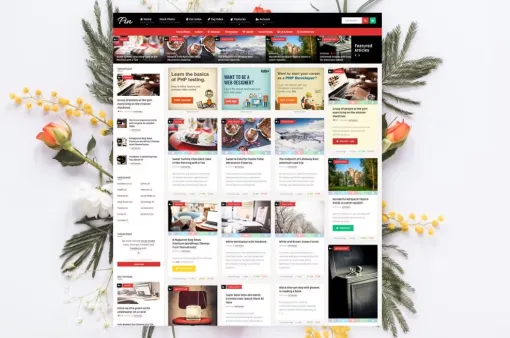 Pin = Pinterest Style Membership News Blog Theme 5.9 GPL Theme