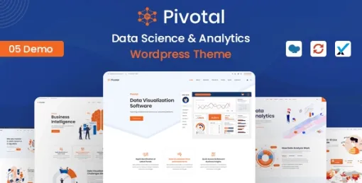 Pivotal Data Science Analytics WordPress Theme 1.2 GPL Theme