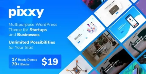 Pixxy Landing Page 1.1.5 GPL Theme