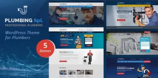 Plumbing Spl Plumber WordPress Theme 2.3 GPL Theme