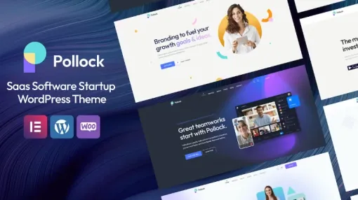 Pollock Saas Software Startup WordPress Theme 1.1.6 GPL Theme