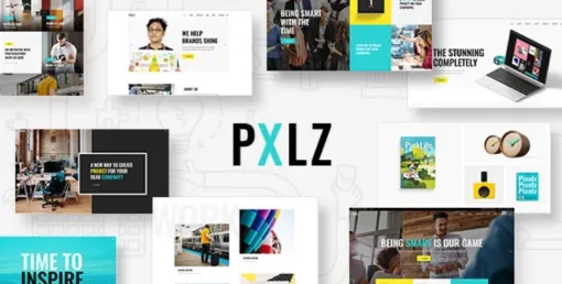 Pxlz Creative Design Agency Theme 1.7 GPL Theme
