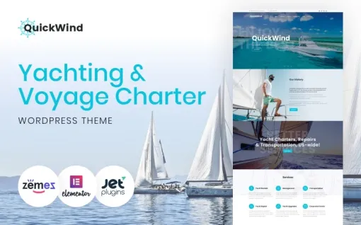 QuickWind WordPress Yacht Charter Theme WordPress Theme 1.0.1 GPL Theme
