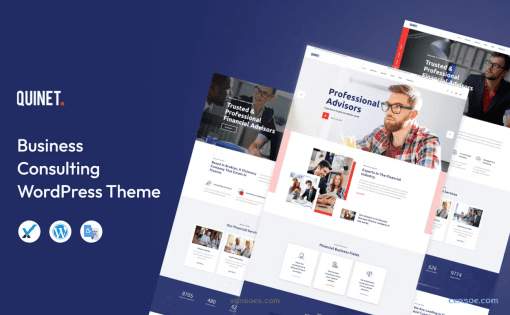Quinet Business Consulting WordPress Theme 2.3 GPL Theme