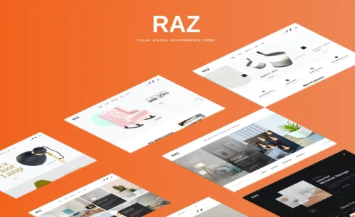 Raz Clean, Minimal WooCommerce Theme 1.1.2 GPL Theme