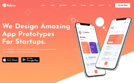 Rdsto App Responsive WordPress Theme 1.0.0 GPL Theme