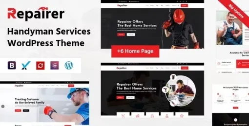 Repairer Handyman Services WordPress Theme 1.1 GPL Theme