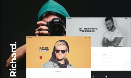 Richard Onepage Personal WordPress Theme 1.0 GPL Theme