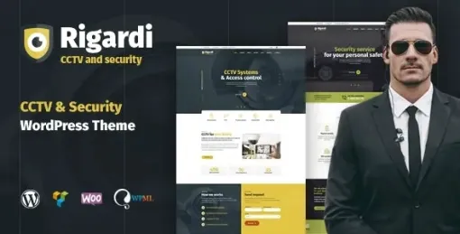 Rigardi CCTV Security Company Body Guard WordPress Theme 1.1.5 GPL Theme